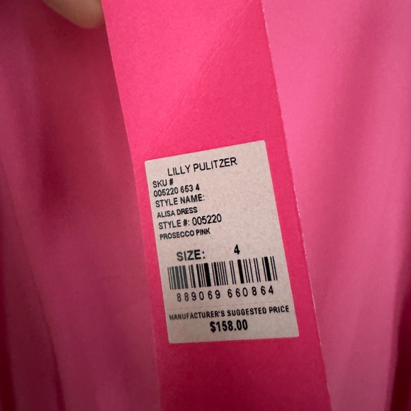LILLY PULITZER ALISA WRAP DRESS SIZE 4 NWT - Picture 4 of 4